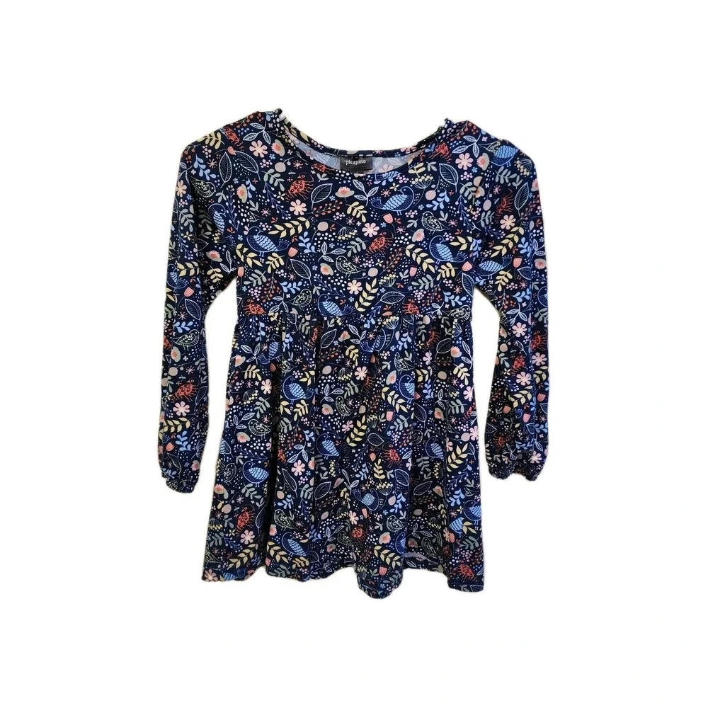 Girls Capino Dress Blue Floral Size 7